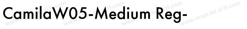 CamilaW05-Medium Reg字体转换